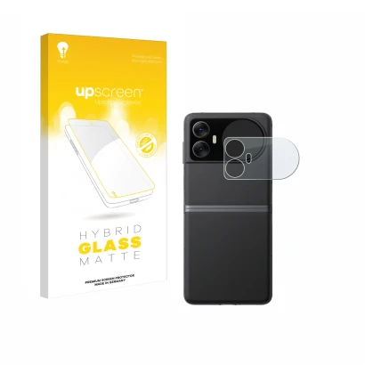 Face avant d’un emballage produit avec le logo de la marque upscreen. À côté, l’appareil Blackview Hero 10 (Affichage externe)