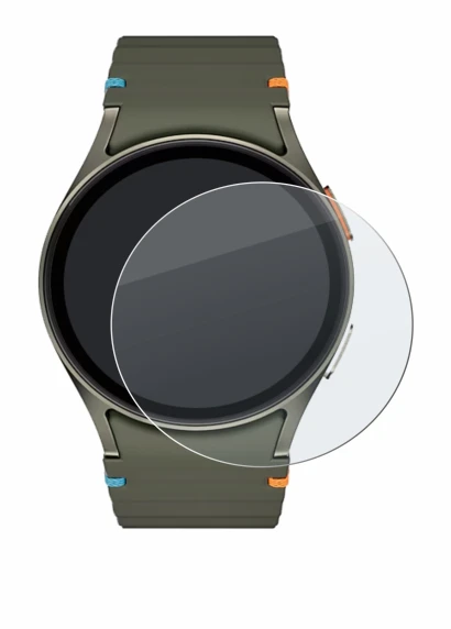 Image de l'appareil Samsung Galaxy Watch 7 (40 mm) avec une grande variété de protections d'écran.