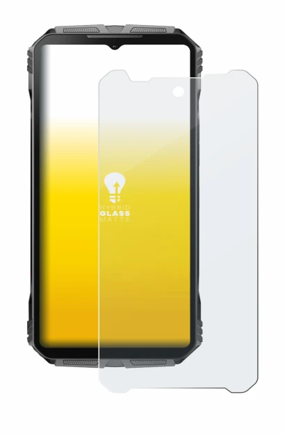 Image de l'appareil Doogee V40 Pro avec une grande variété de protections d'écran.