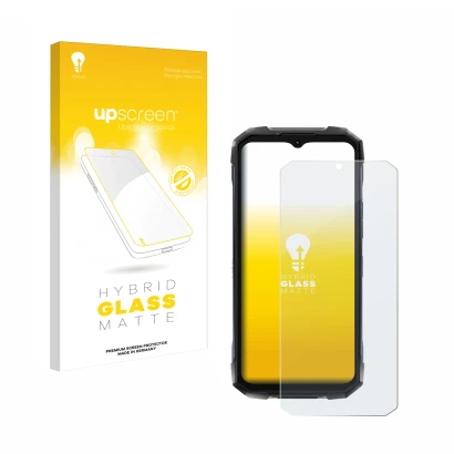 Face avant d’un emballage produit avec le logo de la marque upscreen. À côté, l’appareil Hotwav Hyper 7 Pro est représenté ave