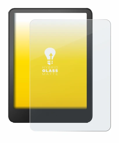 Image de l'appareil Amazon Kindle Paperwhite 2024 (12. Gen.) avec une grande variété de protections d'écran.