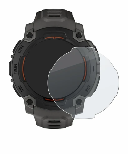 Image de l'appareil Garmin Instinct E (45 mm) avec une grande variété de protections d'écran.
