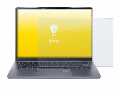 Image de l'appareil Acer Swift Go 14 AI avec une grande variété de protections d'écran.