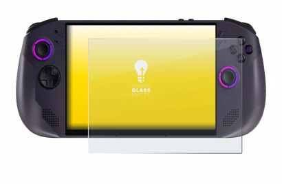 Image de l'appareil Lenovo Legion Go S avec une grande variété de protections d'écran.