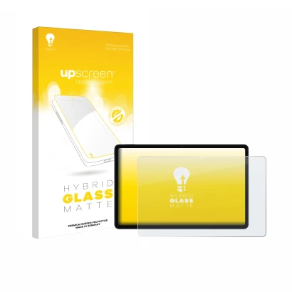 Face avant d’un emballage produit avec le logo de la marque upscreen. À côté, l’appareil Xiaomi Redmi Pad 2 est représenté ave