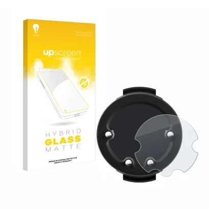 Face avant d’un emballage produit avec le logo de la marque upscreen. À côté, l’appareil Suunto Zoop est représenté avec la pr