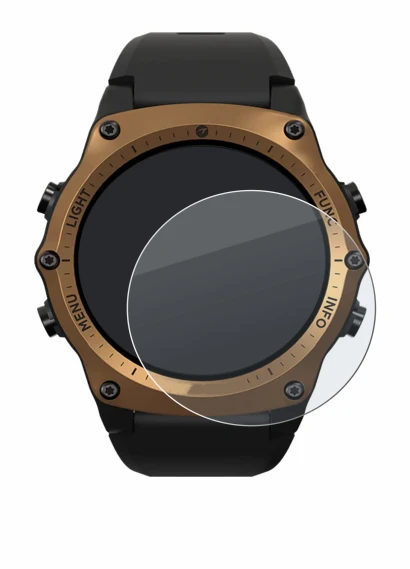 Image de l'appareil Shearwater Teric dive computer avec une grande variété de protections d'écran.
