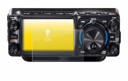 Image de l'appareil Yaesu FTX-1 avec une grande variété de protections d'écran.