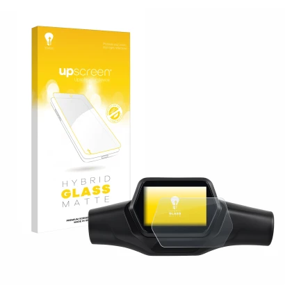 Face avant d’un emballage produit avec le logo de la marque upscreen. À côté, l’appareil Segway Ninebot ZT3 D est représenté a