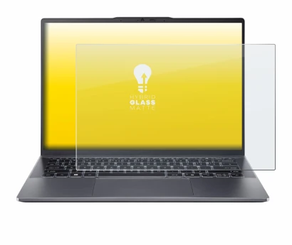 Image de l'appareil Acer Swift Go 14 OLED avec une grande variété de protections d'écran.