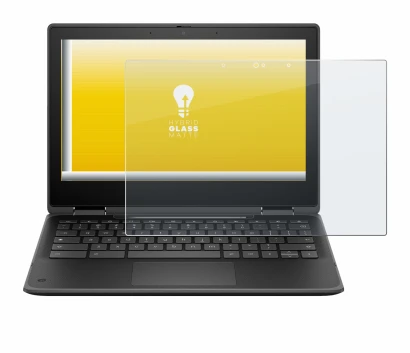 Image de l'appareil HP Fortis Flip G1i 11" avec une grande variété de protections d'écran.