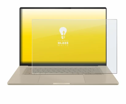 Image de l'appareil ASUS ZenBook A16 UX3607 avec une grande variété de protections d'écran.