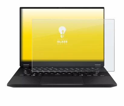 Image de l'appareil ASUS TUF Gaming A14 avec une grande variété de protections d'écran.