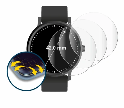 Image de l'appareil Montres (Circulaire, ø: 42 mm) avec une grande variété de protections d'écran.