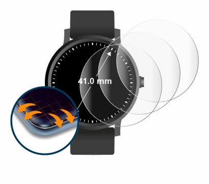 Image de l'appareil Montres (Circulaire, ø: 41 mm) avec une grande variété de protections d'écran.