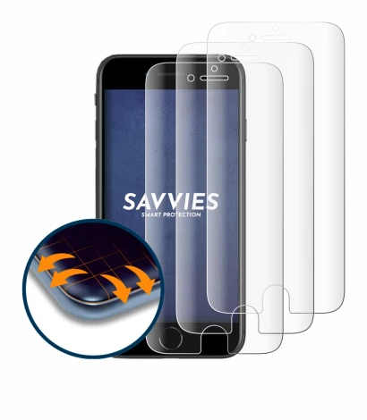 Image de l'appareil Apple iPhone SE 2 2020 avec une grande variété de protections d'écran.