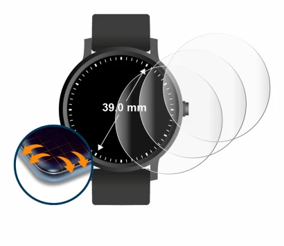 Image de l'appareil Circulaire Displays (ø: 39 mm) avec une grande variété de protections d'écran.