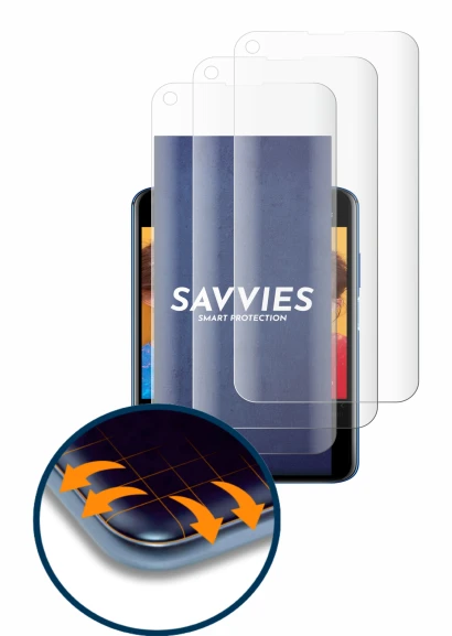 Image de l'appareil Huawei Nova 5T avec une grande variété de protections d'écran.
