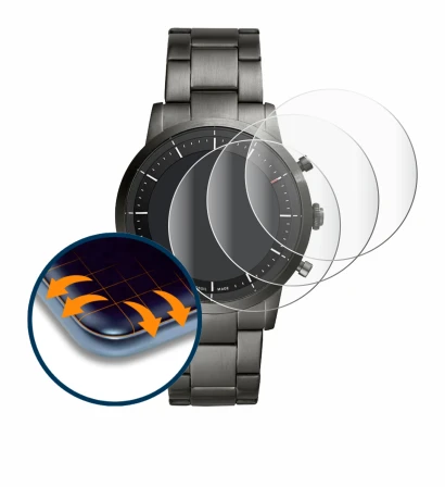 Image de l'appareil Fossil Collider HR avec une grande variété de protections d'écran.