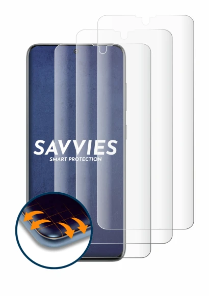 Image de l'appareil Samsung Galaxy S20 avec une grande variété de protections d'écran.