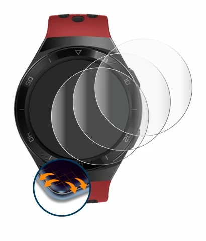 Image de l'appareil Huawei Watch GT 2e avec une grande variété de protections d'écran.