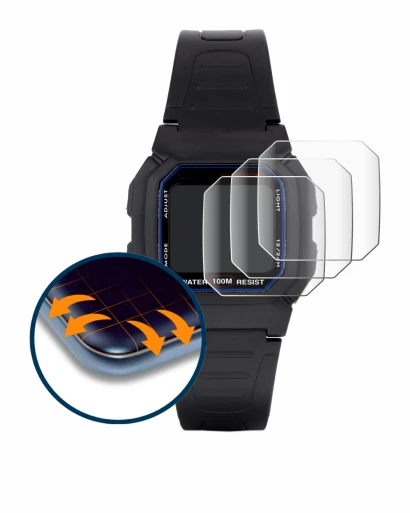 Image de l'appareil Casio W-800H-1AVES avec une grande variété de protections d'écran.