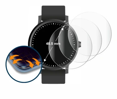 Image de l'appareil Montres (Circulaire, ø: 40.5 mm) avec une grande variété de protections d'écran.