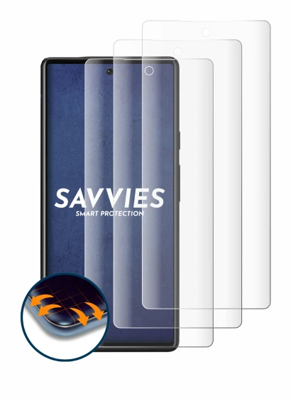 Image de l'appareil Google Pixel 6 avec une grande variété de protections d'écran.