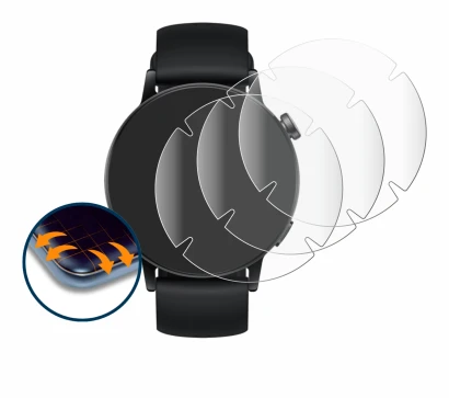 Image de l'appareil Huawei Watch GT 3 (42 mm) avec une grande variété de protections d'écran.