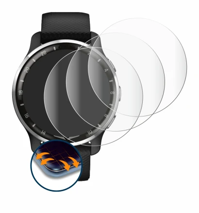 Image de l'appareil Garmin D2 Air X10 avec une grande variété de protections d'écran.