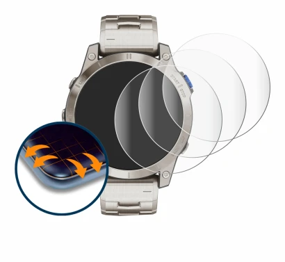 Image de l'appareil Garmin D2 Mach 1 avec une grande variété de protections d'écran.