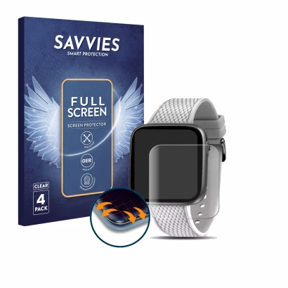 Face avant d’un emballage produit avec le logo de la marque Savvies. À côté, l’appareil Morellato M-01 est représenté avec la 