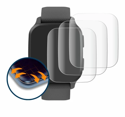 Image de l'appareil Garmin Venu Sq 2 avec une grande variété de protections d'écran.