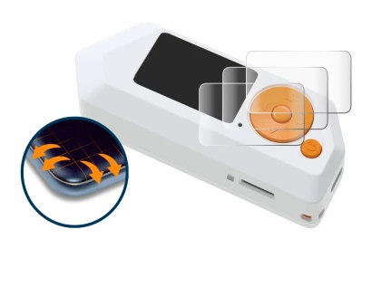 Image de l'appareil Flipper Zero FZ.1 avec une grande variété de protections d'écran.