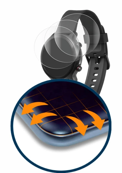 Image de l'appareil Doro Watch avec une grande variété de protections d'écran.