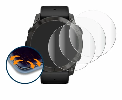 Image de l'appareil Garmin Epix Pro (Gen 2) (51 mm) avec une grande variété de protections d'écran.