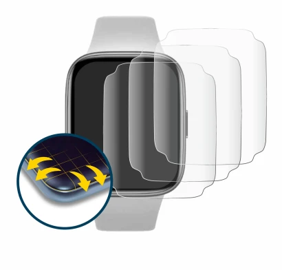 Image de l'appareil Xiaomi Redmi Watch 3 Active avec une grande variété de protections d'écran.