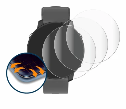 Image de l'appareil Shot Scope G5 GPS Watch avec une grande variété de protections d'écran.