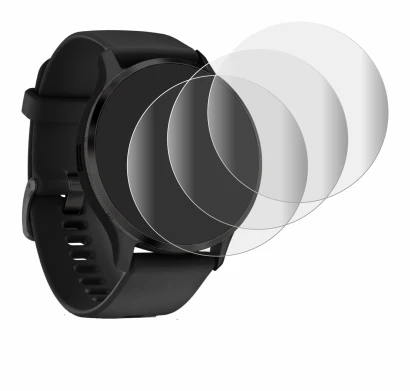 Image de l'appareil Garmin Venu 3S avec une grande variété de protections d'écran.