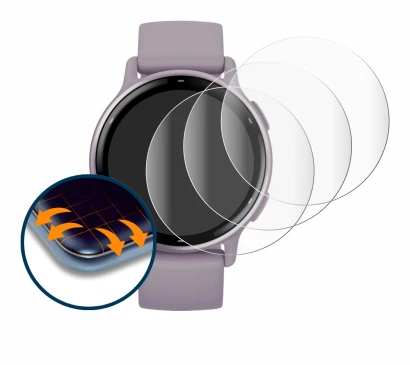 Image de l'appareil Garmin vivoactive 5 avec une grande variété de protections d'écran.