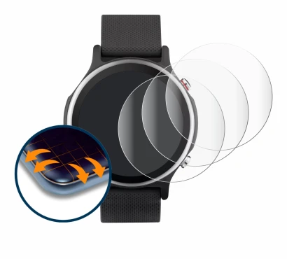 Image de l'appareil ASUS VivoWatch 6 avec une grande variété de protections d'écran.