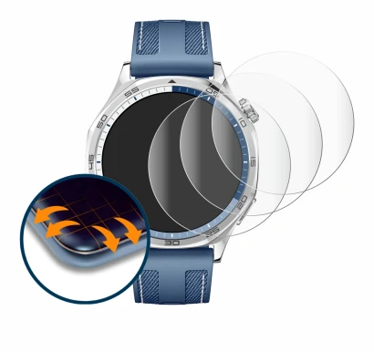 Image de l'appareil Huawei Watch GT 5 (46 mm) avec une grande variété de protections d'écran.