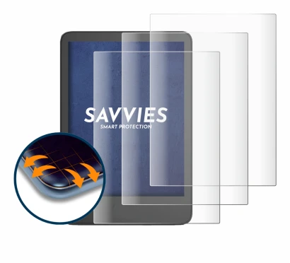 Image de l'appareil Amazon Kindle 2024 avec une grande variété de protections d'écran.