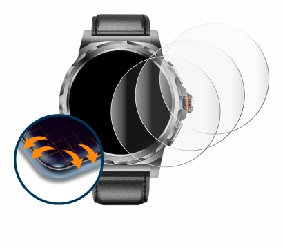 Image de l'appareil LIGE SML6-R-E 1.43" avec une grande variété de protections d'écran.