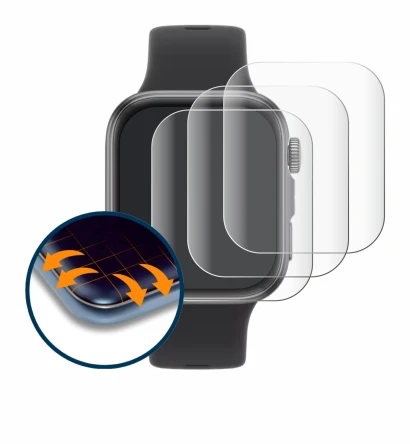 Image de l'appareil Huawei Watch Fit 4 avec une grande variété de protections d'écran.