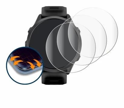 Image de l'appareil Garmin Forerunner 570 (47 mm) avec une grande variété de protections d'écran.