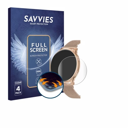 Face avant d’un emballage produit avec le logo de la marque Savvies. À côté, l’appareil Miecgth I180 1.27" est représenté avec
