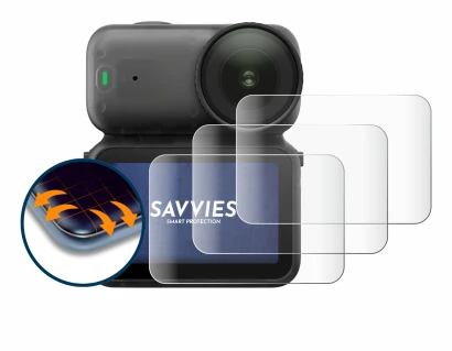 Image de l'appareil DJI Osmo Nano avec une grande variété de protections d'écran.