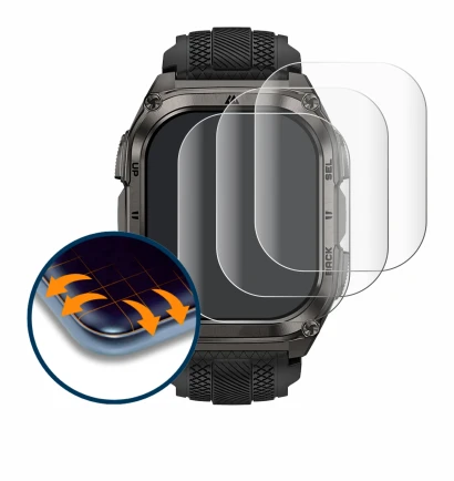 Image de l'appareil Kospet Tank M4 avec une grande variété de protections d'écran.