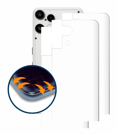 Image de l'appareil Nothing Phone (3a) Lite (Arrière) avec une grande variété de protections d'écran.